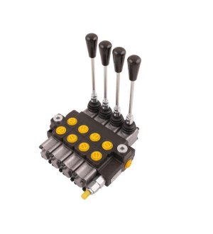 Rozdzielacz hydrauliczny 4-sekcyjny max przepływ 40L (1 sekcja z zatrzaskiem) Waryński