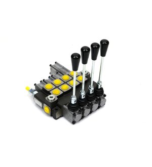 Rozdzielacz hydrauliczny 4-sekcyjny max przepływ 40L (1-sekcja pływająca) Waryński