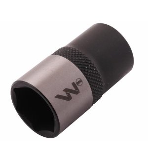 Nasadka sześciokątna 1/2". 15 mm. CrV50BV30. DIN 3124. Waryński