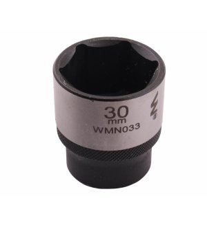 Nasadka sześciokątna 1/2". 30 mm. CrV50BV30. DIN 3124. Waryński