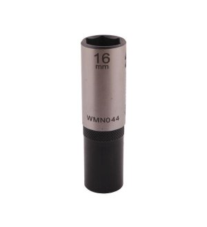 Nasadka sześciokątna 1/2". 16 mm. długa. CrV50BV30. DIN 3124. Waryński