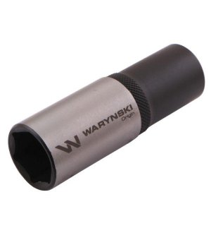 Nasadka sześciokątna 1/2". 18 mm. długa. CrV50BV30. DIN 3124. Waryński