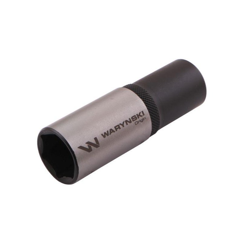 Nasadka sześciokątna 1/2". 18 mm. długa. CrV50BV30. DIN 3124. Waryński