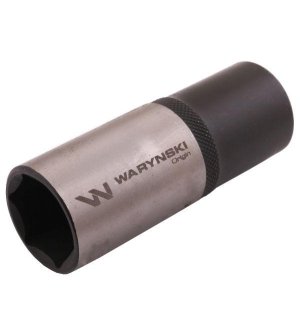 Nasadka sześciokątna 1/2". 22 mm. długa. CrV50BV30. DIN 3124. Waryński