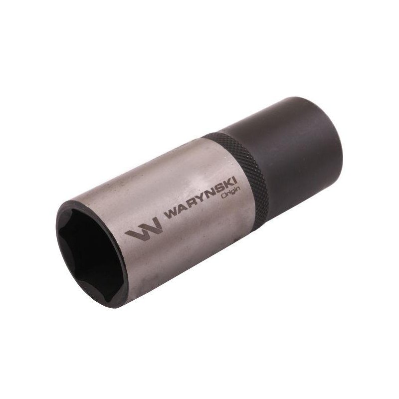 Nasadka sześciokątna 1/2". 22 mm. długa. CrV50BV30. DIN 3124. Waryński