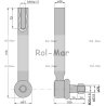 Przegub kierowniczy 285mm - M18x1,5 3764028M2 Massey Ferguson TAQ