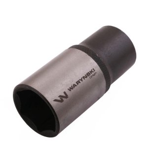 Nasadka sześciokątna 1/2". 32 mm. długa. CrV50BV30. DIN 3124. Waryński