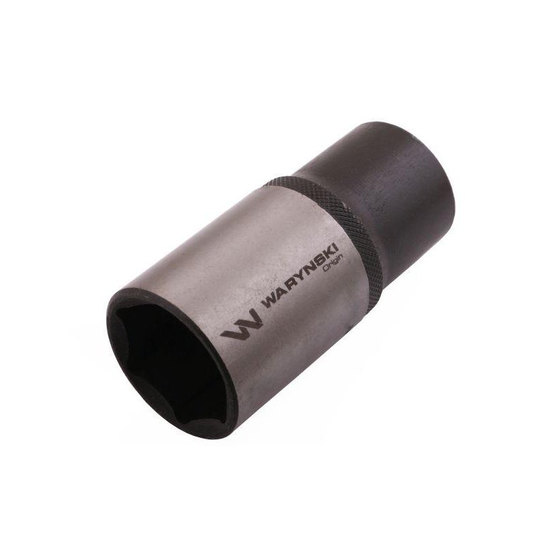 Nasadka sześciokątna 1/2". 32 mm. długa. CrV50BV30. DIN 3124. Waryński