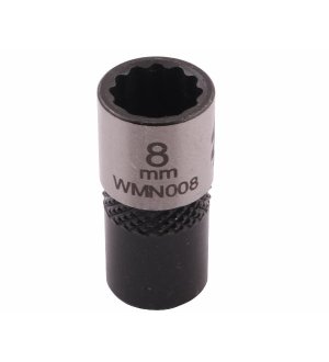 Nasadka dwunastokątna 1/4". 8 mm. CrV50BV30. DIN 3124. Waryński