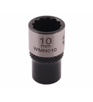 Nasadka dwunastokątna 1/4". 10 mm. CrV50BV30. DIN 3124. Waryński