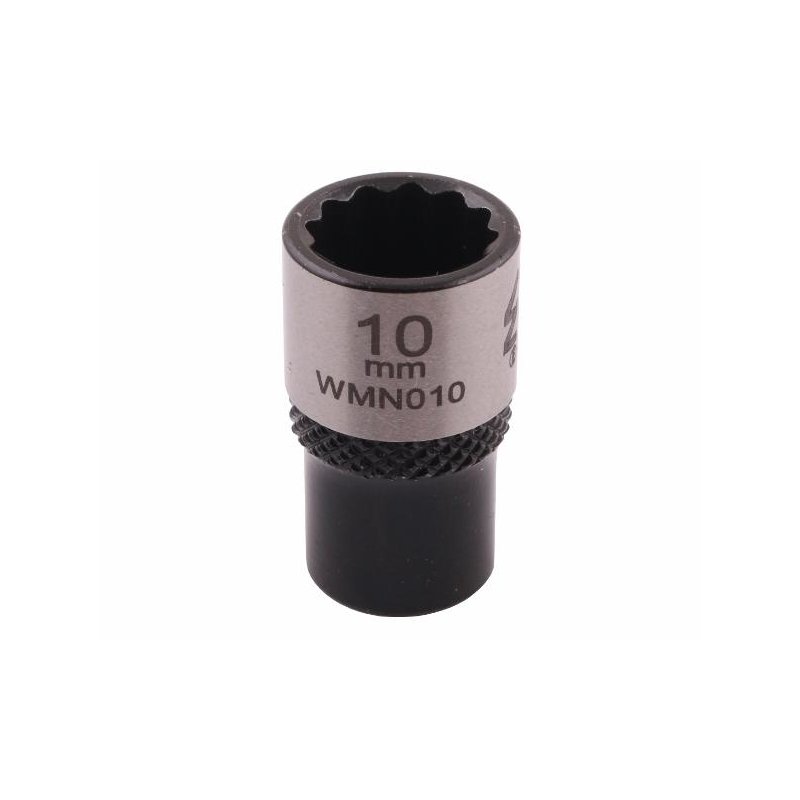 Nasadka dwunastokątna 1/4". 10 mm. CrV50BV30. DIN 3124. Waryński