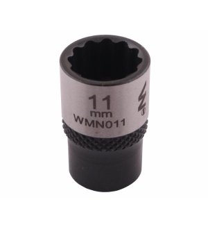 Nasadka dwunastokątna 1/4". 11 mm. CrV50BV30. DIN 3124. Waryński