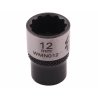 Nasadka dwunastokątna 1/4". 12 mm. CrV50BV30. DIN 3124. Waryński