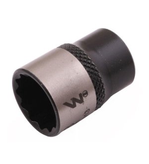 Nasadka dwunastokątna 1/4". 13 mm. CrV50BV30. DIN 3124. Waryński