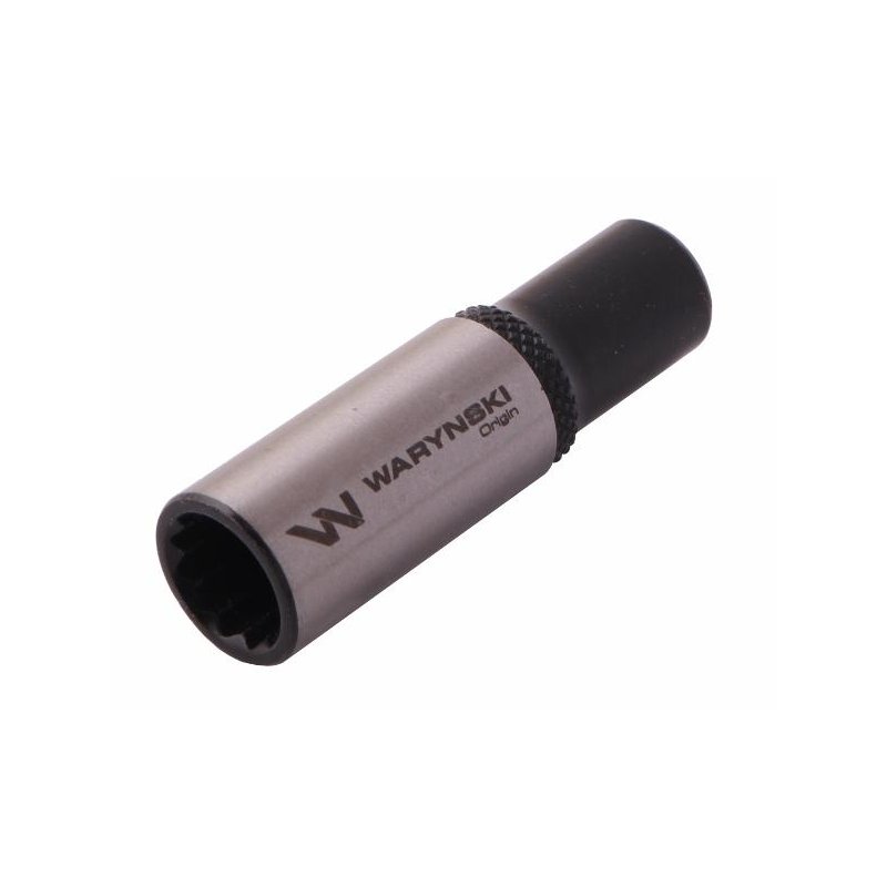 Nasadka dwunastokątna 1/4". 10 mm. długa. CrV50BV30. DIN 3124. Waryński