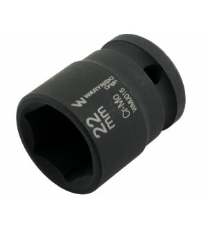 Nasadka udarowa sześciokątna 1/2". 22 mm. CrMo. DIN 3129. Waryński