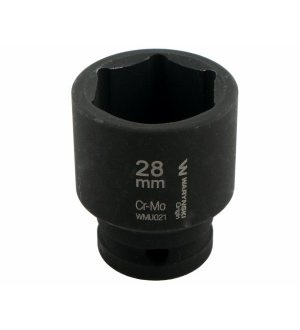 Nasadka udarowa sześciokątna 1/2". 28 mm. CrMo. DIN 3129. Waryński