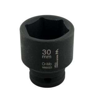 Nasadka udarowa sześciokątna 1/2". 30 mm. CrMo. DIN 3129. Waryński