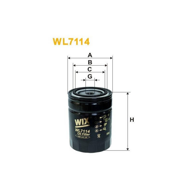 Filtr Oleju WL7114 Wix