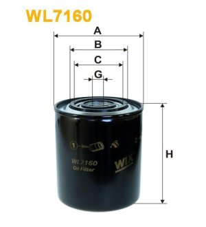 Filtr Oleju WL7160 Wix