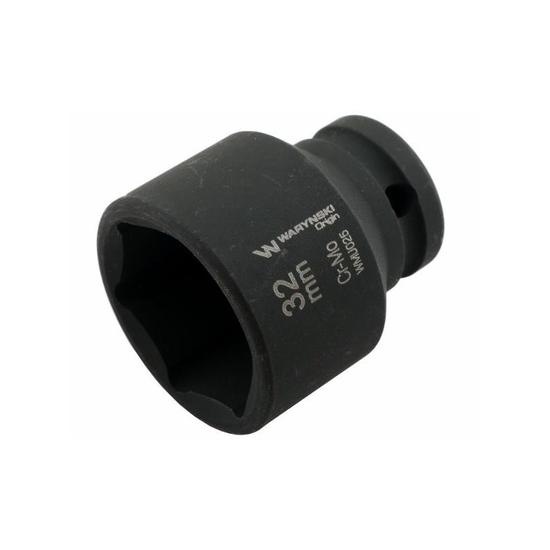 Nasadka udarowa sześciokątna 1/2". 32 mm. CrMo. DIN 3129. Waryński