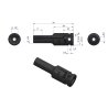 Nasadka udarowa sześciokątna długa 1/2". 8 mm. CrMo. DIN 3129. Waryński