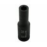 Nasadka udarowa sześciokątna długa 1/2". 10 mm. CrMo. DIN 3129. Waryński