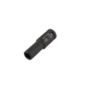 Nasadka udarowa sześciokątna długa 1/2". 12 mm. CrMo. DIN 3129. Waryński