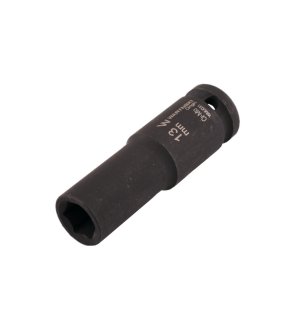 Nasadka udarowa sześciokątna długa 1/2". 13 mm. CrMo. DIN 3129. Waryński