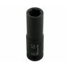 Nasadka udarowa sześciokątna długa 1/2". 14 mm. CrMo. DIN 3129. Waryński