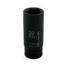 Nasadka udarowa sześciokątna długa 1/2". 22 mm. CrMo. DIN 3129. Waryński