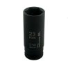 Nasadka udarowa sześciokątna długa 1/2". 23 mm. CrMo. DIN 3129. Waryński