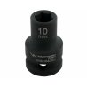 Nasadka udarowa sześciokątna 1/2". 10 mm. CrMo. DIN 3129. Waryński