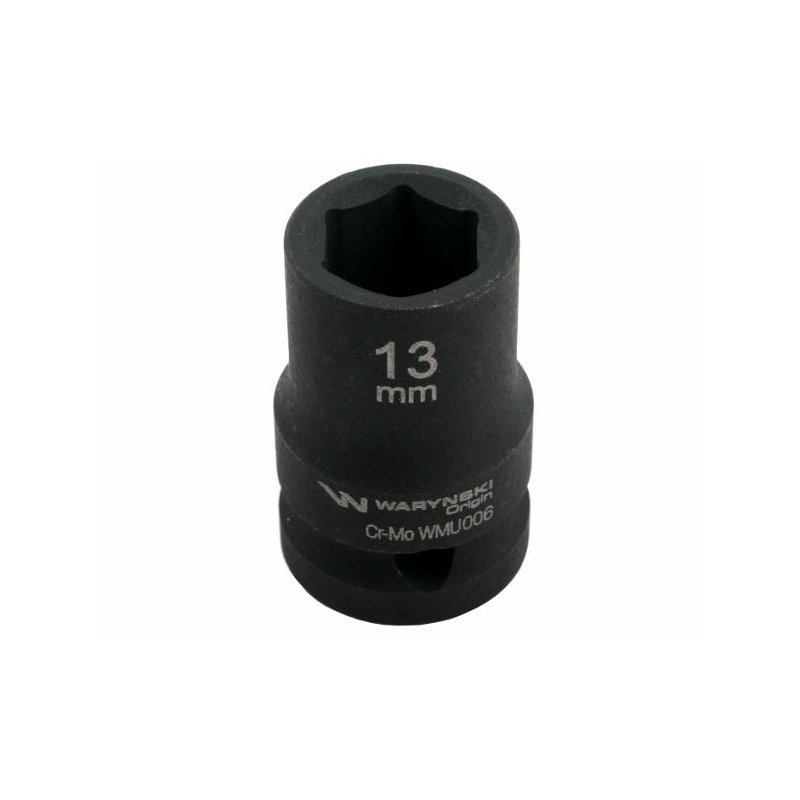 Nasadka udarowa sześciokątna 1/2". 13 mm. CrMo. DIN 3129. Waryński