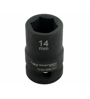 Nasadka udarowa sześciokątna 1/2". 14 mm. CrMo. DIN 3129. Waryński