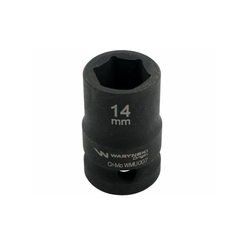 Nasadka udarowa sześciokątna 1/2". 14 mm. CrMo. DIN 3129. Waryński