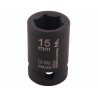 Nasadka udarowa sześciokątna 1/2". 15 mm. CrMo. DIN 3129. Waryński