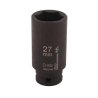 Nasadka udarowa sześciokątna długa 1/2" 27 mm. CrMo. DIN 3129. Waryński