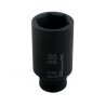 Nasadka udarowa sześciokątna długa 1/2". 30 mm. CrMo. DIN 3129. Waryński