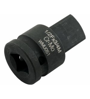 Adapter do nasadek udarowych 1/2" (F) x 3/4" (M). CrMo. Waryński