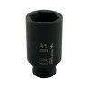 Nasadka udarowa sześciokątna długa 1/2". 31 mm. CrMo. DIN 3129. Waryński