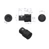 Adapter do nasadek udarowych 1/2" (F) x 3/4" (M). CrMo. Waryński