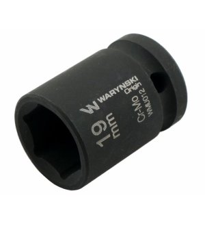 Nasadka udarowa sześciokątna 1/2". 19 mm. CrMo. DIN 3129. Waryński