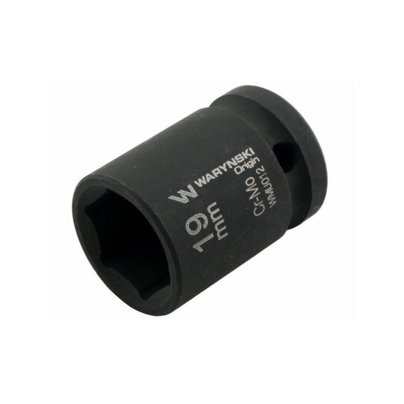 Nasadka udarowa sześciokątna 1/2". 19 mm. CrMo. DIN 3129. Waryński