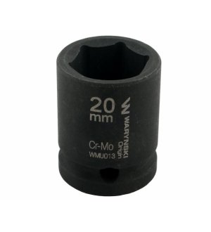 Nasadka udarowa sześciokątna 1/2". 20 mm. CrMo. DIN 3129. Waryński