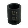 Nasadka udarowa sześciokątna 1/2". 21 mm. CrMo. DIN 3129. Waryński