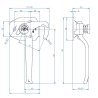 Spinacz zaczep do burt lewy nowy model ZB-16-03 800kg zastosowanie przyczepka SPP