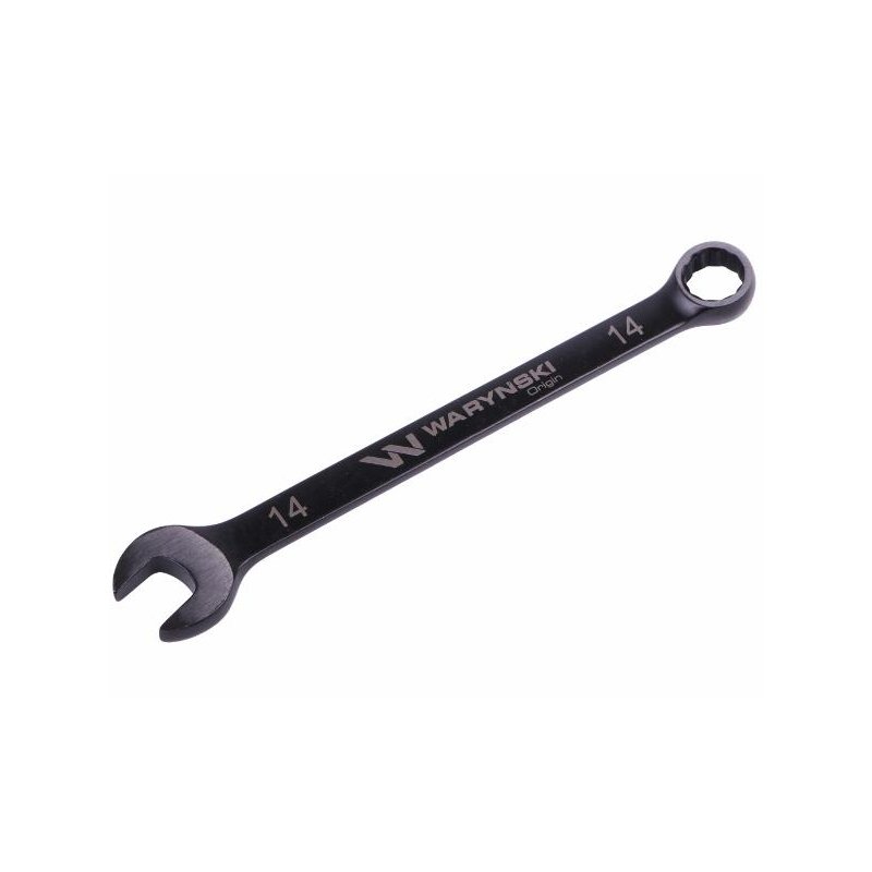 Klucz płasko-oczkowy 14 mm. CrV  standard ASME B107-2010 Waryński