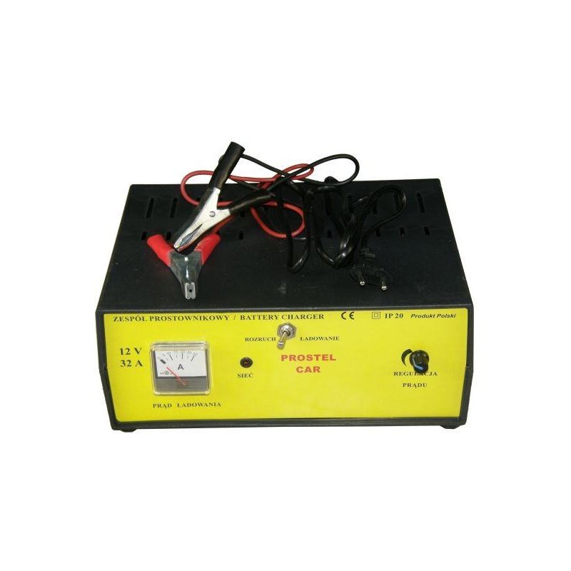 Prostownik bezpieczny ze wspomaganiem rozruchu 12V/30A