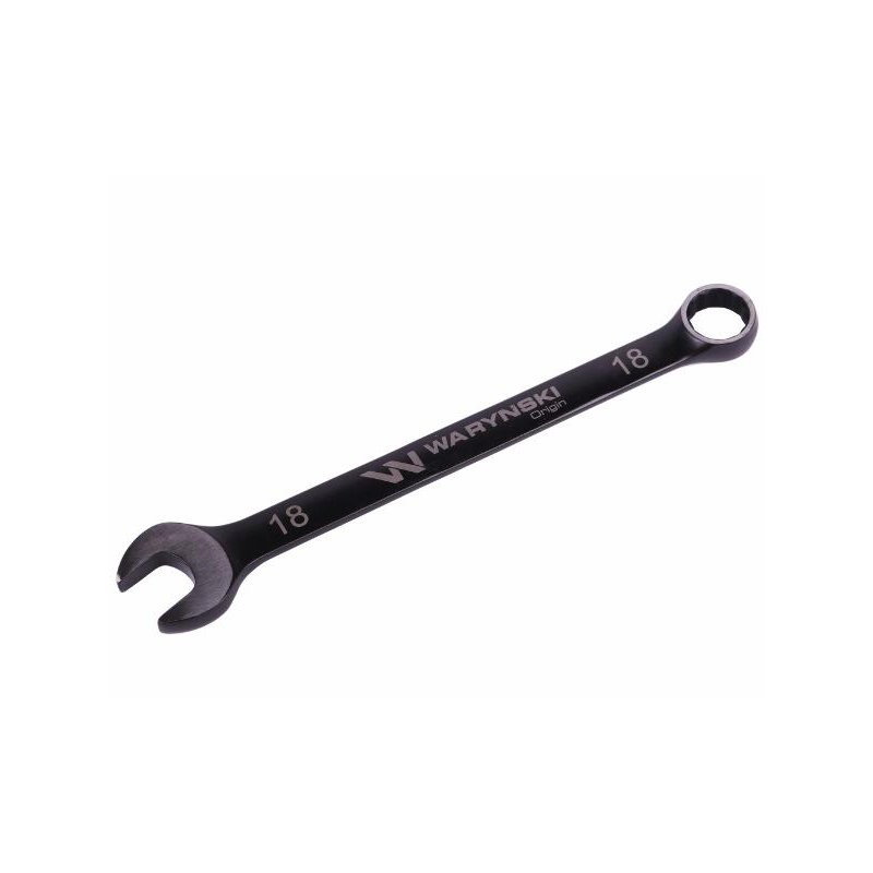 Klucz płasko-oczkowy 18 mm. CrV  standard ASME B107-2010 Waryński